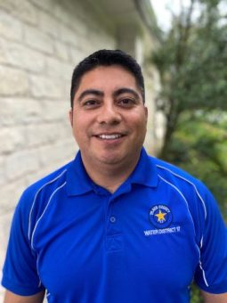 "Juan Sanchez, Field Manager at Travis County Water Control and Improvement District No. 17 (WCID No. 17), overseeing water distribution, inspection, and safety operations."