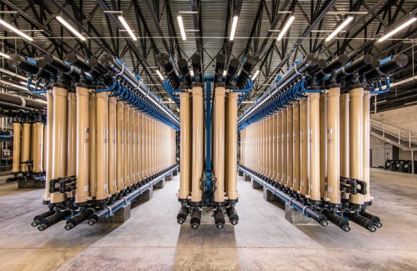 Pall Water filtration system in operation at the WCID No. 17 water plant.